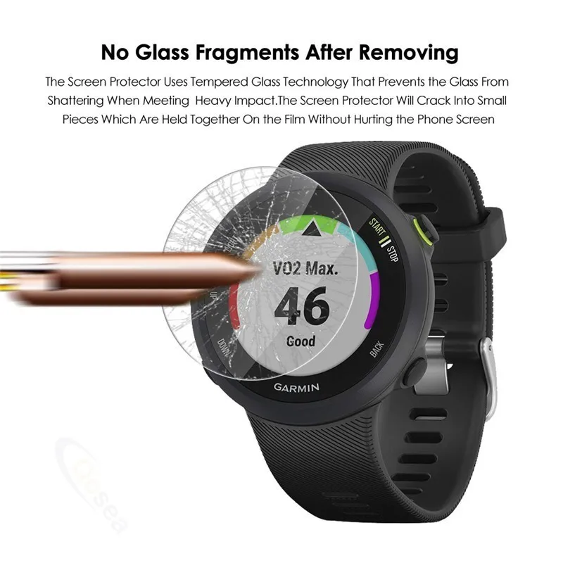 2 упаковки для смарт часов Garmin Forerunner 45 защита экрана 2.5D 0 3 мм 9H ультра прозрачное