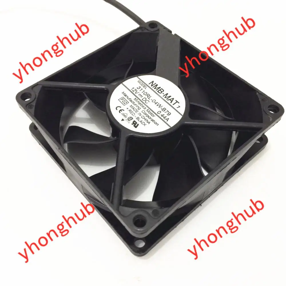 NMB MAT 3110RL 04W B79 F02 DC 12V 0.44A 80X80X25mm 3 жильный Сервер вентилятор охлаждения|square fan|server fandc