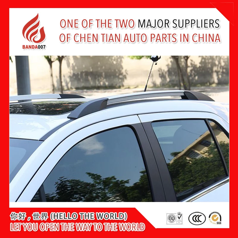 High quality Aluminium screw install or sticker side rail bar roof rack for Trax 2014 2015