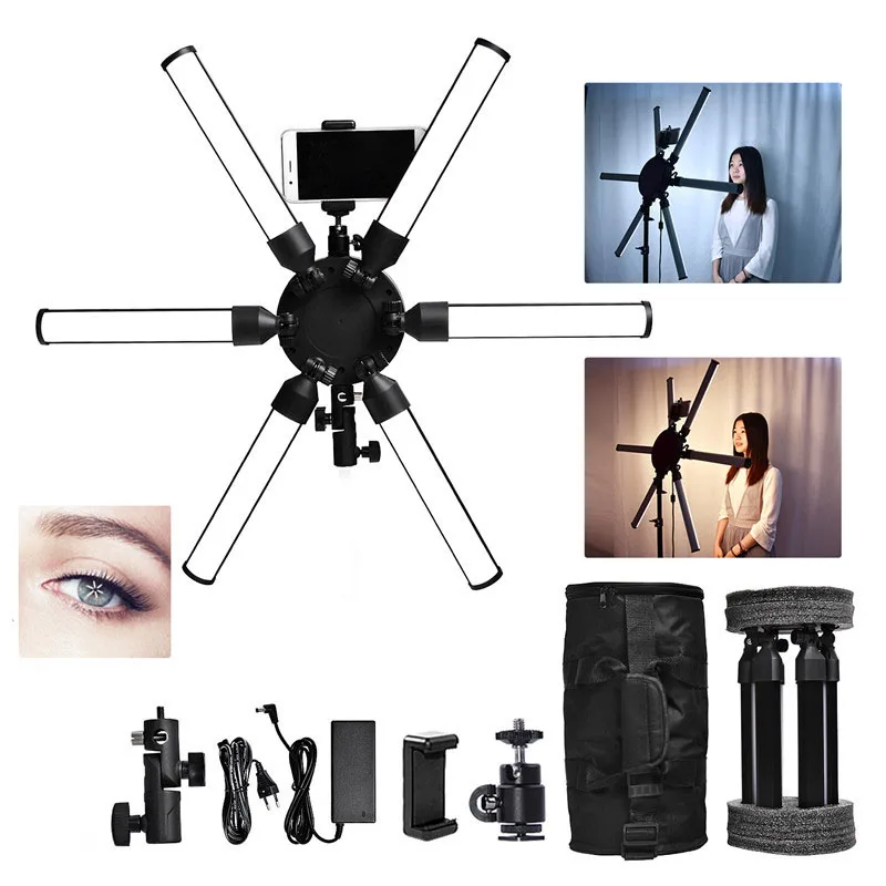 

FOSOTO TL-900S plus Photographic lighting 3200-5600K 60W Multimedia Extreme Star Light Lamp Camera Phone Video led Ring Light