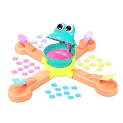 Креативная интерактивная игрушка для кормления родитель-ребенок Настольная интерактивная игра лягушки глотающие пчелы Мультиплеер