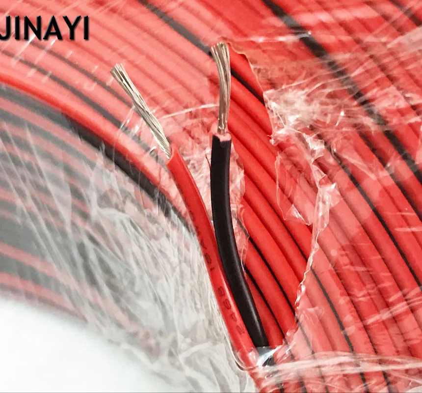 Red Black 2 Pin 18AWG 18 Awg Electronic Wire Extension Connector Cable
