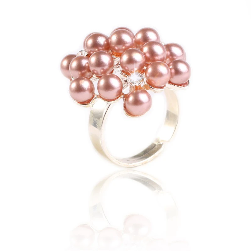 

MIARA.L hair new fashion pearl ring opening can adjust women's ring jewelry for wholesale