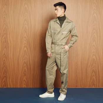 

2019 autumn and winter new Japanese and Korean version of men's loose jumpsuit tide men casual jumpsuit tooling wide leg pants