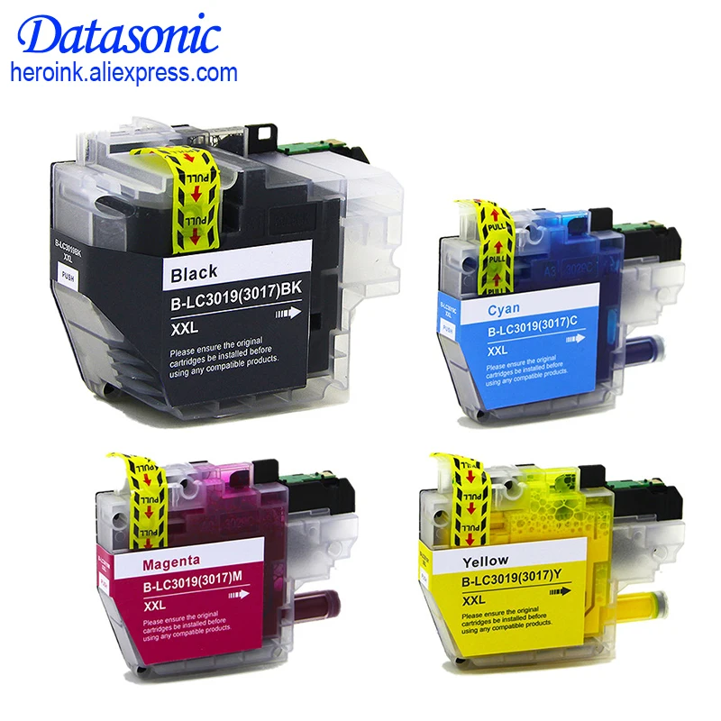 DAT 4xNew LC3019 LC3019XL Compatible Ink Cartridge For Brother MFC