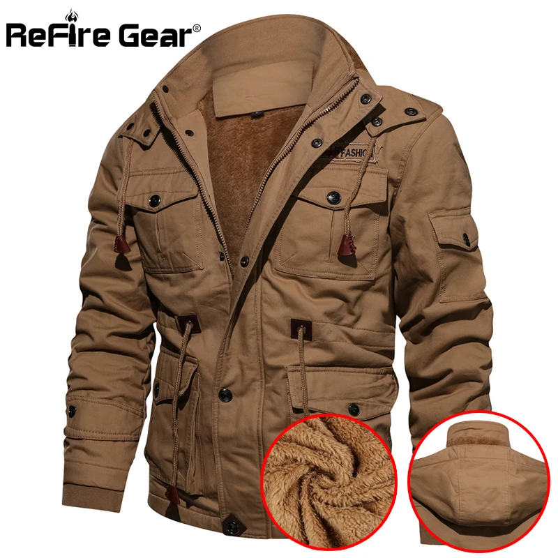 Refire Gear теплая военная куртка мужская армейская пилота зимняя одежда для мужчин