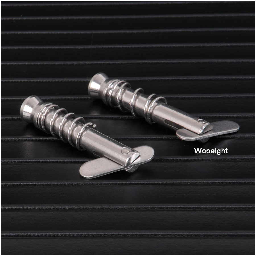 2Pcs Marine Stainless Steel Quick Release Pin Deck Hinge Hardware Fitting For Boat Bimini Top Deck Yatchs Ships (6)