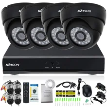 KKMOON 8CH полный 960 H/D1 DVR 800TVL безопасности Камера система протокола ONVIF 8CH видеорегистратор комплект для звукозаписи 4* в маскирующем колпаке для внутренних помещений Камера 4* 60ft кабель