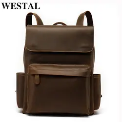 WESTAL ноутбук рюкзак Для мужчин путешествия большой Ёмкость рюкзак школьный для подростка человек рюкзаки сумки Тетрадь Bagpack компьютерные