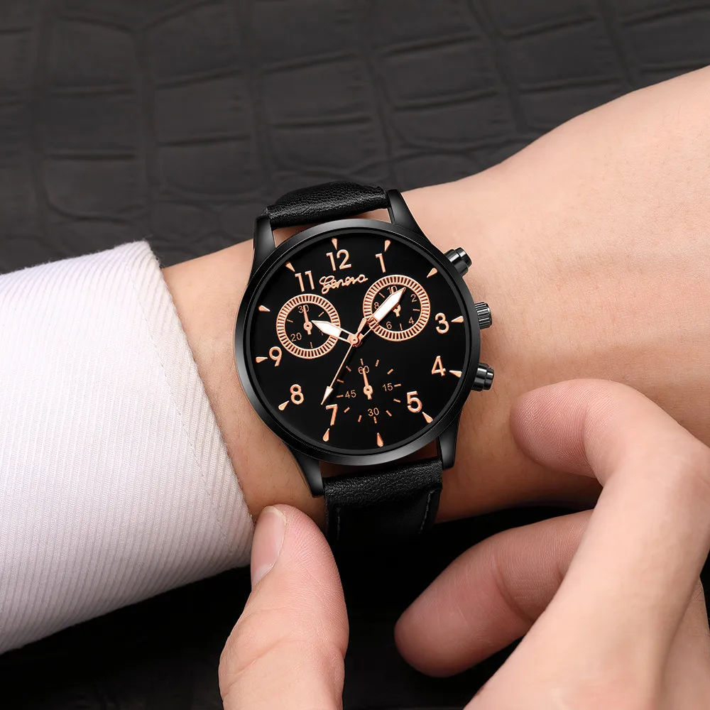 

OTOKY Watch Men Watch Fashion Leather Military Casual Analog Quartz Wrist Watch Business Watches Men Wristwatch Clock 19May02
