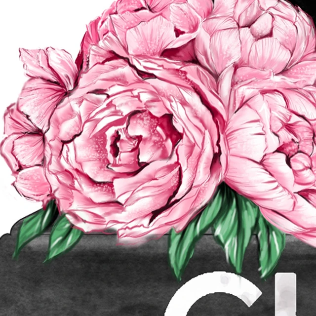 Bookstack Peony Pink Art: Canvas Prints, Frames & Posters