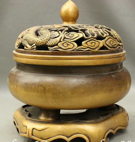 

0 25" Chinese Pure Bronze Warrior Loyalism GuanGong GuanYu God Hold Sword Statue