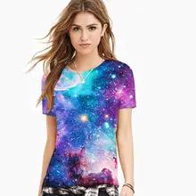 Nfive Новинка года для женщин Новое голубое небо цифровой футболка с принтом головы Комплект женский короткий рукав рубашк