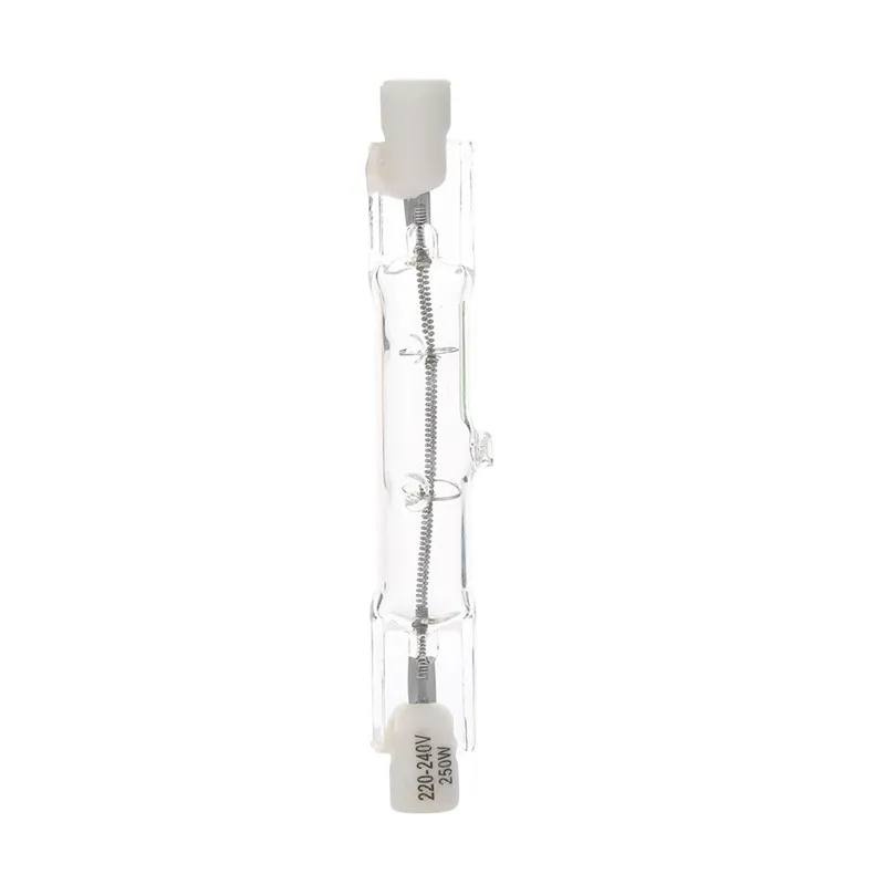 1 шт., линейный двухсторонний галогенный светильник, прозрачная теплая белая лампа 78 мм R7S 220-240 в 250 Вт, украшение для свадебной вечеринки