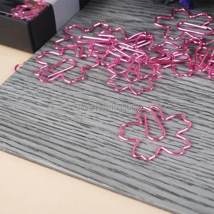 Творческий Металл Канцтовары pin закладки клипы вишня в форме красный розовый, планировщик binder клип DIY аксессуары