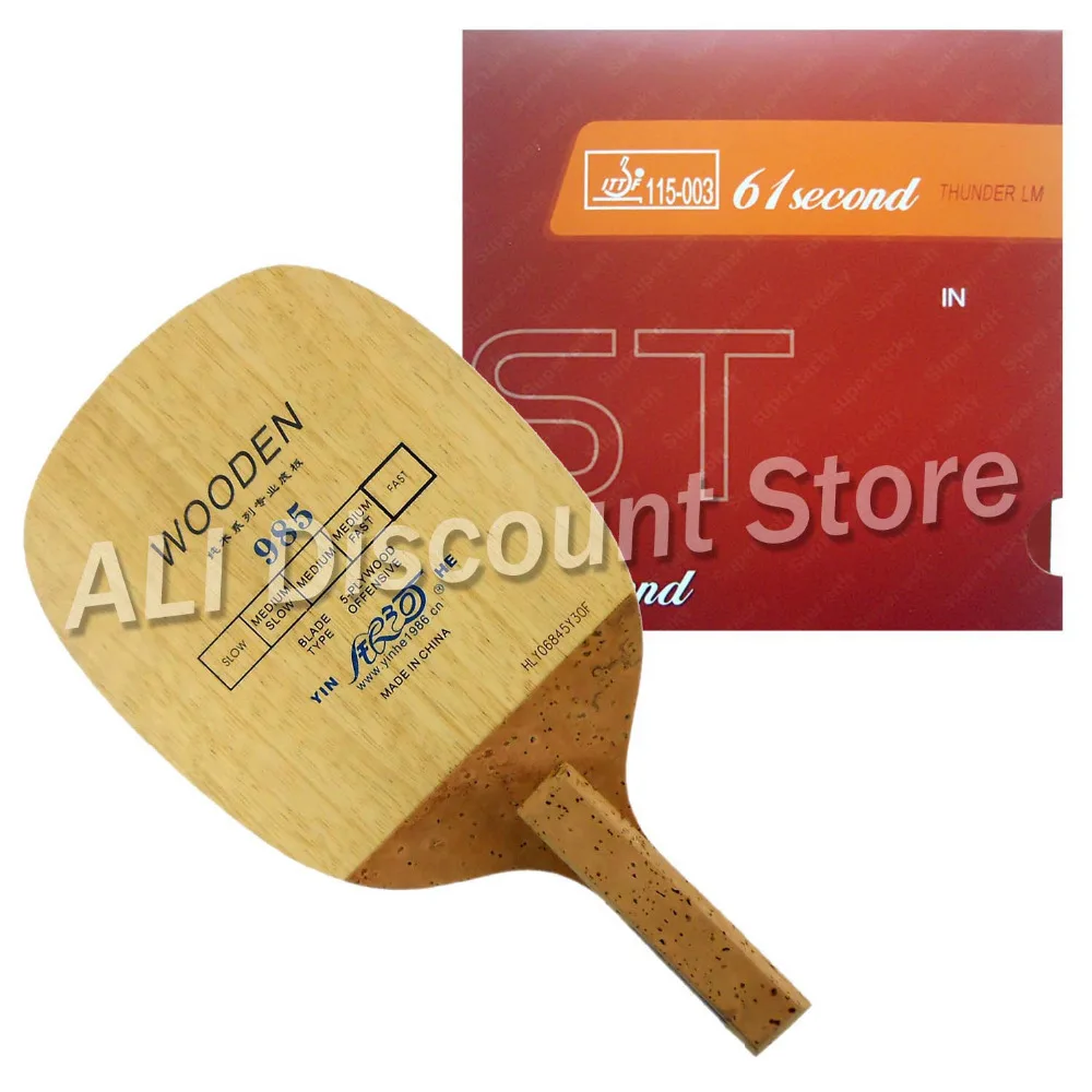 

Galaxy 985 Blade with 61second LM ST Rubber for a Table Tennis Combo Racket Japanese Penhold (JS)