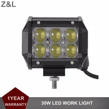 Buy 30W LED Work Light Bar 4inch Offroad Driving Fog Lamp Car Motorcycle SUV ATV 4WD 4X4 UTE Auto AWD Wagon Pickup 12V 24V Headlight Free Shipping