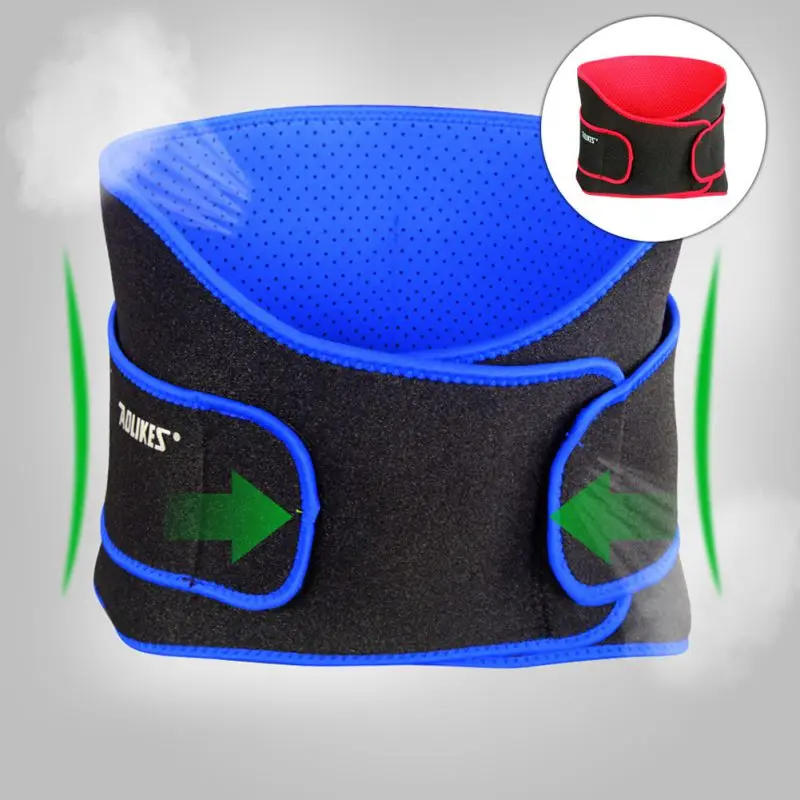 

*AOLIKES Durable Waist Support Brace Belt Lumbar Lower Waist Double Adjustable Back Belt Relief Gym Sports Accessories