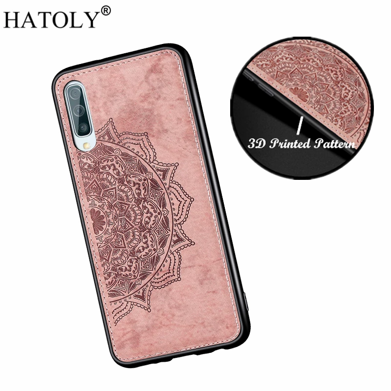 HATOLY 3D Цветочный чехол для Samsung Galaxy A50 чехлы мягкий силиконовый край ткань жесткая