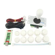 DIY аркадный джойстик android Kit 5Pin кабель джойстика 24 мм/30 мм кнопки USB кодер овальный шар верхний джойстик 7 цветов дополнительно