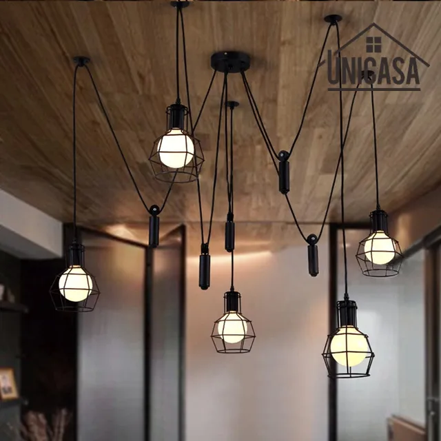 Grote hanglampen zwart ijzer industriële verlichting bar kantoor ... Grote hanglampen zwart ijzer industriële verlichting bar kantoor ...