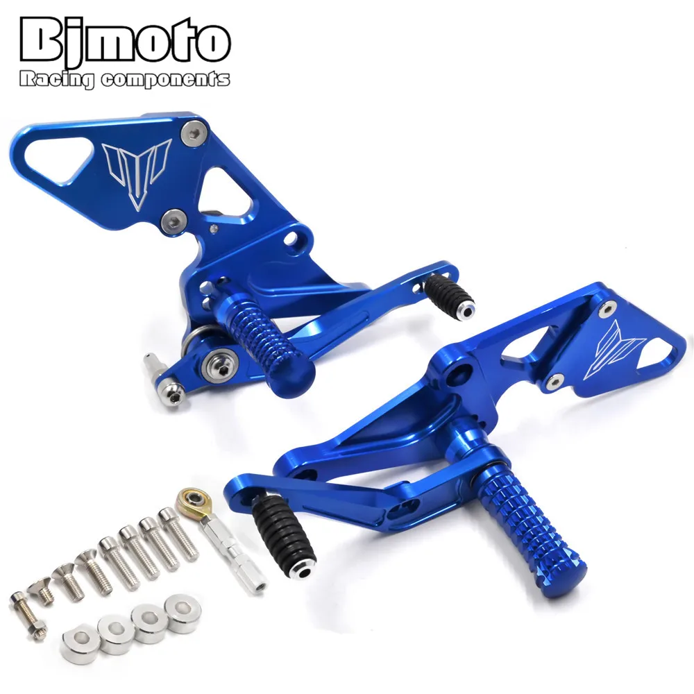 

BJMOTO Motorcycle Fully Adjustable Rearset Foot Pegs Rest Pedals For Yamaha MT-07 MT07 2013-2017 FZ-07 FZ07 2015 2016 2017