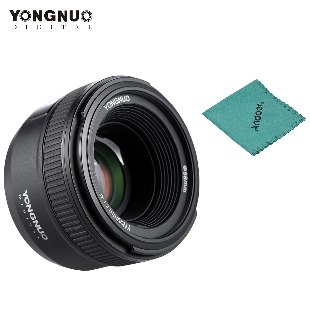 Объектив YONGNUO YN50mm F1.8 с большой апертурой и автофокусом для Nikon D800 D300 D700 D3200 D3300 D5100 D5200 D5300 объектив камеры