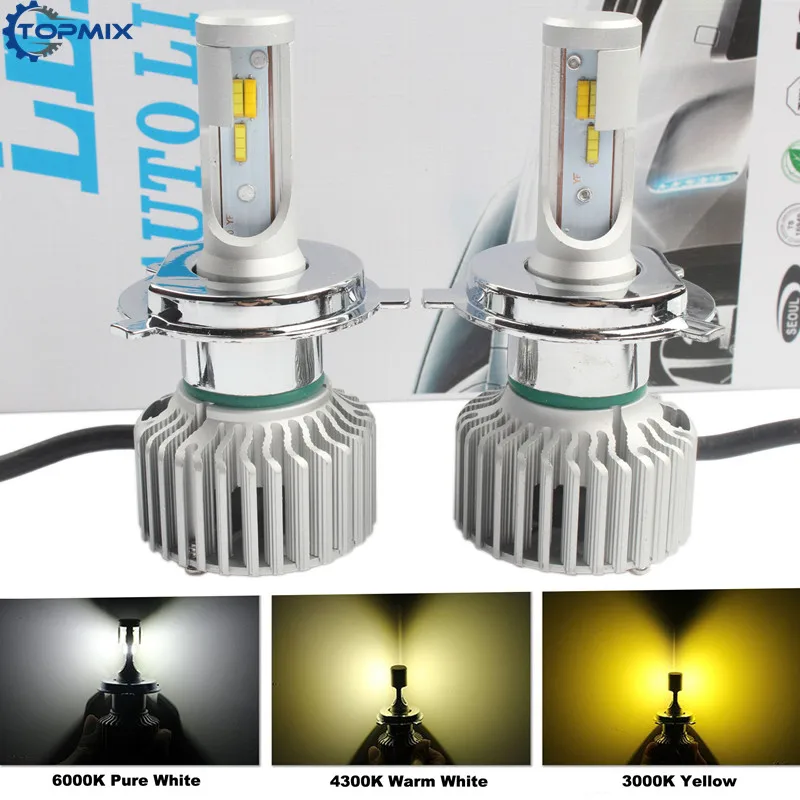 H3C-H4 3 in one color Car LED Headlight 1