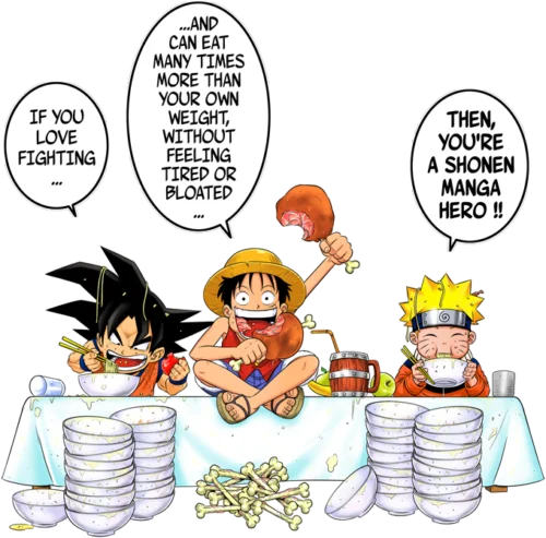 Dormir Cogner la Recette du Bon Shonen : Parodie DBZ, One Piece et Naruto Sangoku et Naruto : Manger Body b/éb/é Manches Longues Noir DBZ One Piece et Naruto parodique Luffy