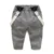Neugeborene baby-kleidung kinder kleidung gentleman jungen grau gestreiftes hemd + overalls mode baby-kleidung neugeborene kleidung