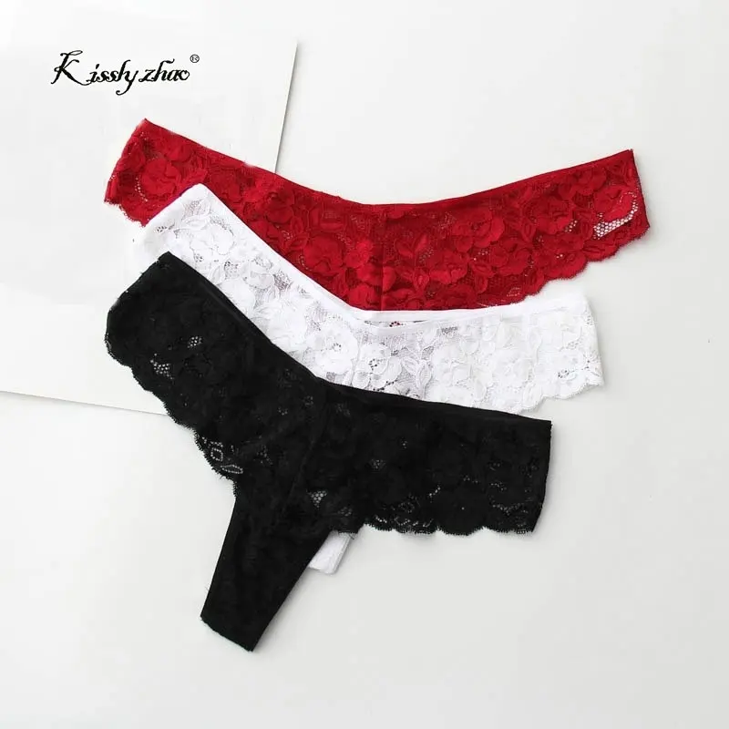 

4XL~M Plus Size 2018 T-back Underwear Women Sexy Panties Female Seamless Lace Lingerie Women G String Thong