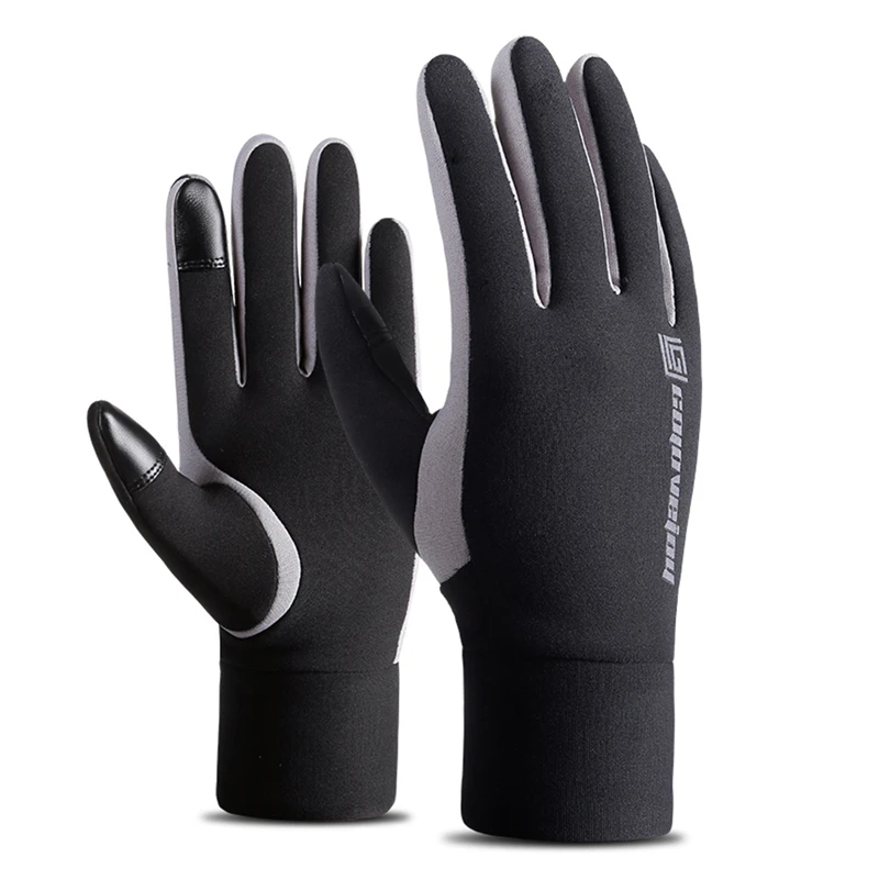 Перчатки для велоспорта, перчатки для гоночного мотоцикла, ветрозащитные теплые дышащие Ciclismo с сенсорным экраном, водонепроницаемые велосипедные перчатки