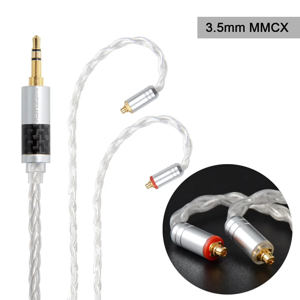 NICEHCK 8 Cores Pure Silver Cable 3.5/2.5/4.4mm