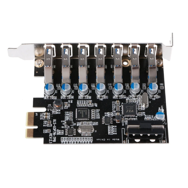 PCI-E USB 3,0 7 портов Super Speed USB 3,0 до 15-контактный разъем питания SATA адаптер PCI Express карты