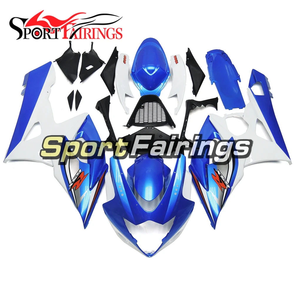 Blanc//Bleu Tankpad pour Yamaha YZF R1 1000 2009-2014