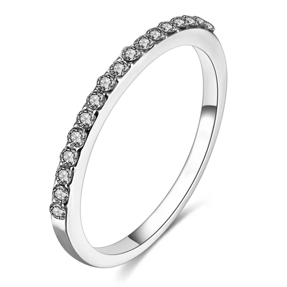 FAMSHIN, модное обручальное кольцо для женщин, классическое, роскошное, мини кристалл, циркон, кольца, розовое золото, серебро, цвет, обручальные кольца, ювелирные изделия