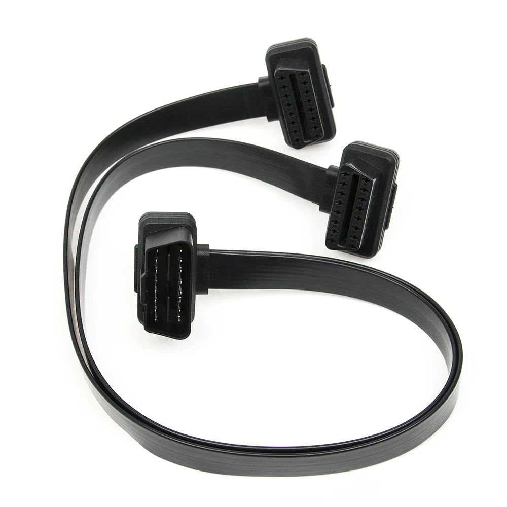 

Universal OBD2 OBD 2 OBDII Cable 1 To 2 Dual Vehicle Connector 16 Pin Plug for GPS ELM327 Any Car