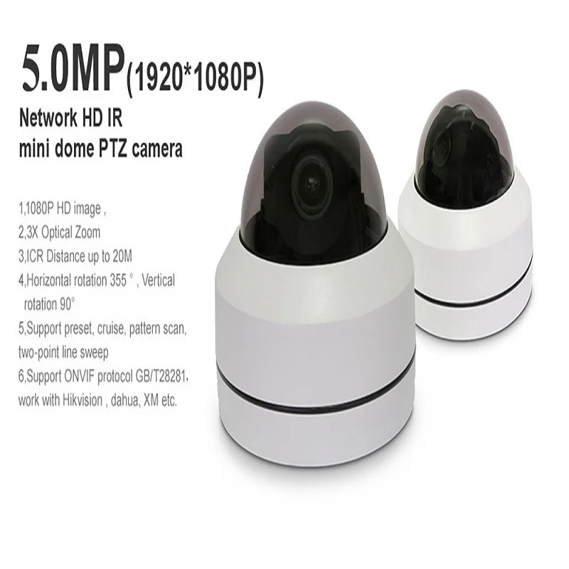 

IMPORX 3X Zoom 5MP POE Infrared NightVision IP Camera HD Auto Focus Home Surveillance Camera Waterproof CCTV PTZ Security Camera
