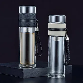 

Glass Water Bottle Gym Water Bottle Kids Waterbottle Sports Bottles For Drinking Sports Bidon home WZD116