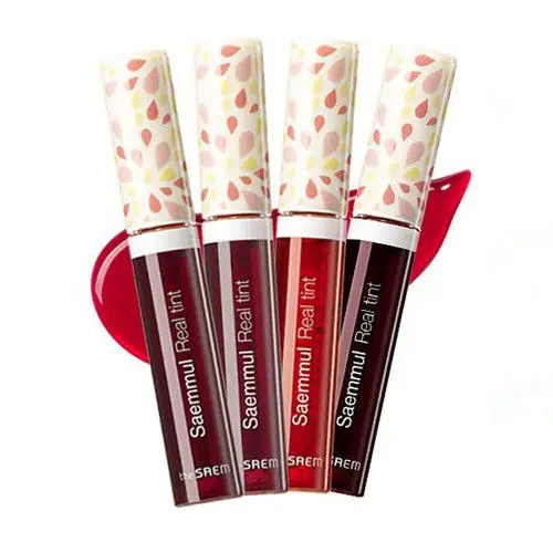 

THE SAEM Saemmul Real Tint 9.6ml Liquid Lipstick Waterproof Long Lasting Lipgloss Moisturize Lip Tint Korean Cosmetics