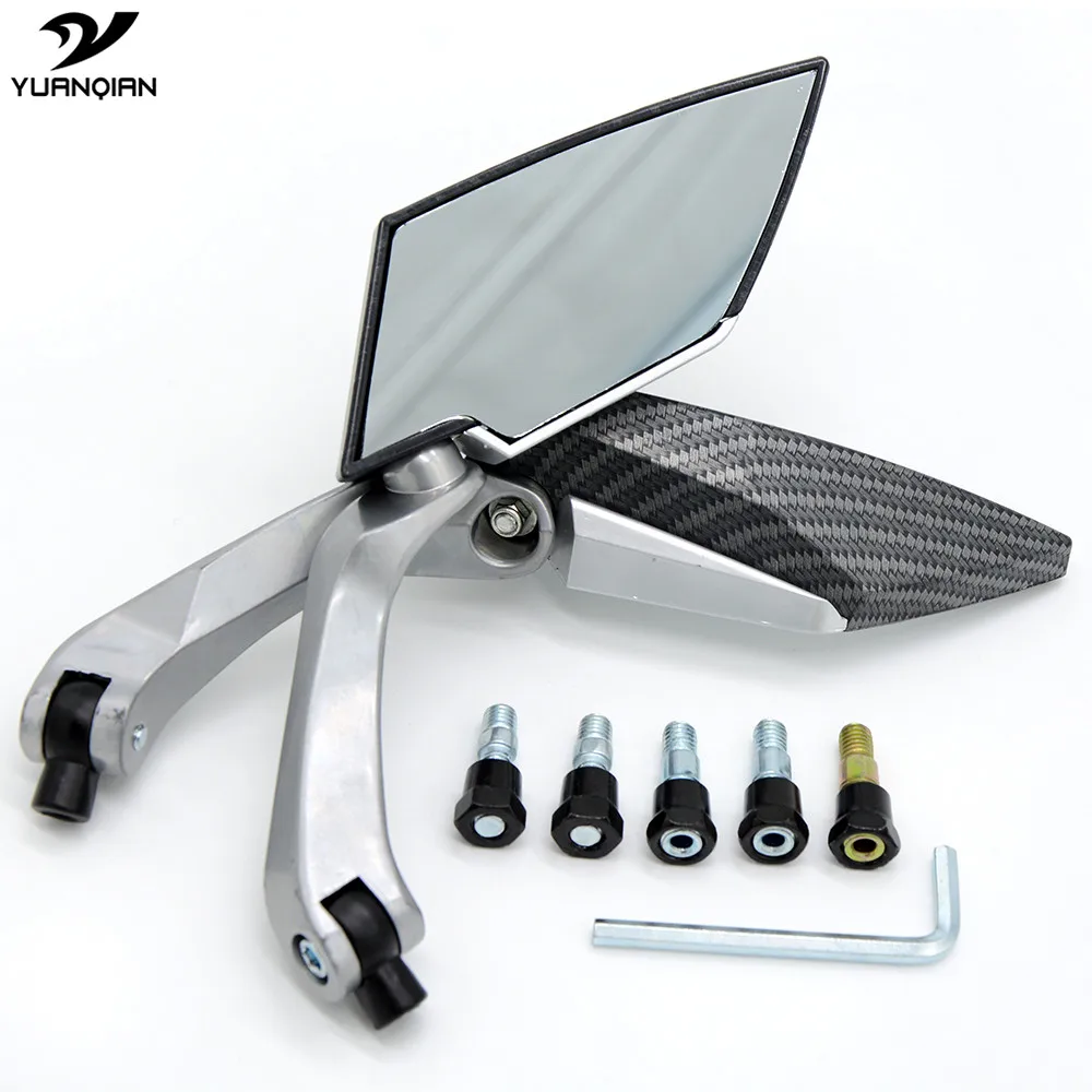 Buy Carbon Racing Motorcycle Mirror Side Mirrors Rear View Mirror 8 10 mm For
