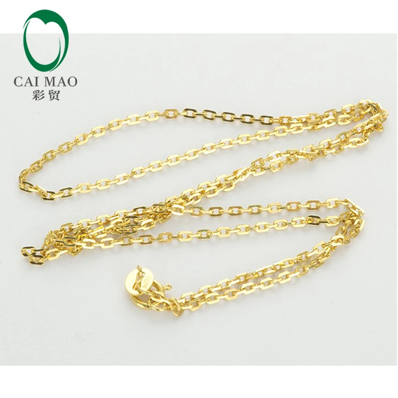 Ladies 18CT Yellow Gold Link Chain Necklace 18