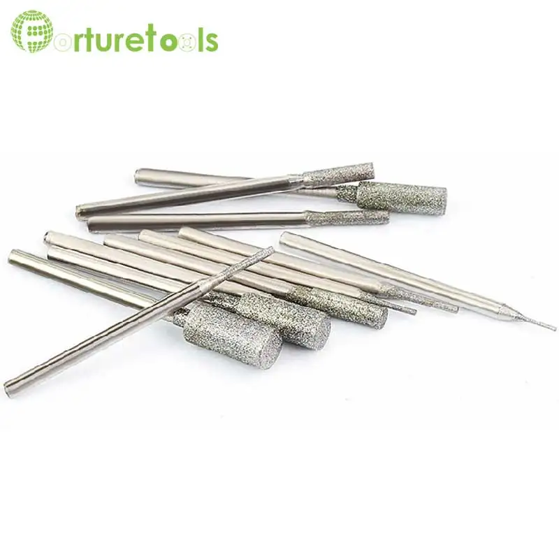 50pcs diamond mounted point dremel rotary tool mounted wheels Head dia 0.5~6.0mm Shank dia 2.35mm shapes type A TZ42 50pcs diamond mounted point dremel rotary tool mounted wheels Head dia 0.5~6.0mm Shank dia 2.35mm shapes type A TZ42