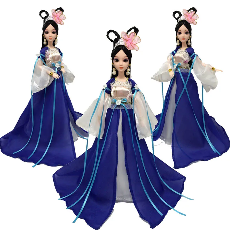 Многоцветное платье для косплея для кукол Барби 1/6 Традиционный китайский древний красивый костюм вечерние платья