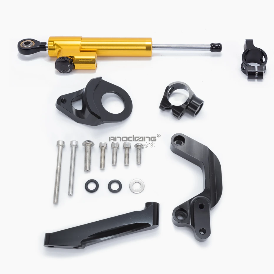 Мотоцикл амортизатор рулевого механизма cnc Stabilizerlinear Обратный безопасности Управление с кронштейном для SUZUKI GSXR1000 2009
