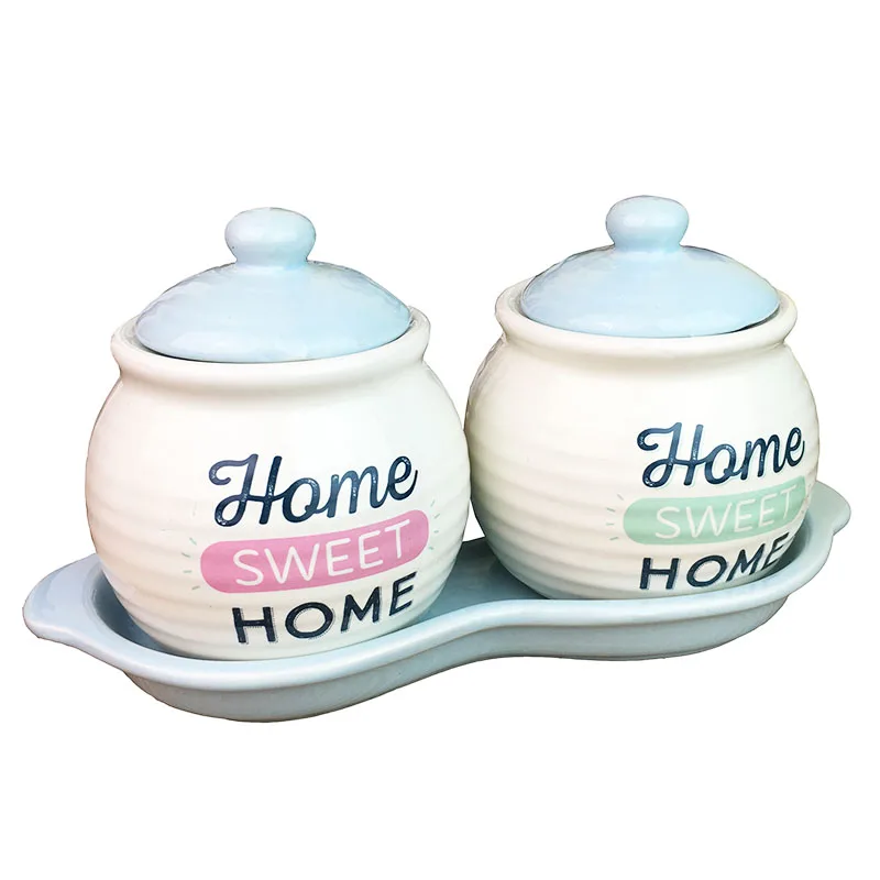 Houmaid Kitchen Accessories Seasoning Ceramic Storage Jars Set