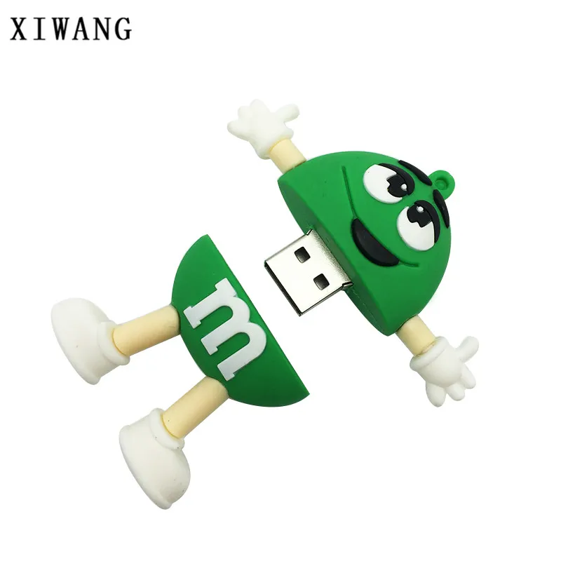 USB флеш-накопитель 128 Гб мультфильм M& M Chocolate Bean usb 2,0 4 ГБ 8 ГБ Флешка 16 Гб Флешка 32 Гб 64 Гб usb карта памяти