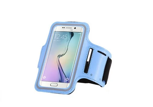 Чехол-накладка на руку для Xiao mi Pocophone F1 mi x 3 2s 2 mi 9 8 Lite SE mi A2 Lite A1 Sport Running Gym Phone holder Bag - Цвет: Sky Blue