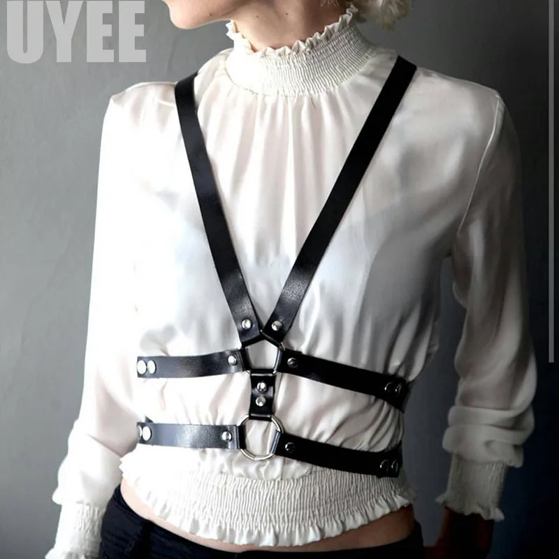 UYEE Sexy Punk PU Leather Body Bondage Belts For Women Female Harness Leather Garter Waist Belts Straps Suspenders Sex LB-005 UYEE Sexy Punk PU Leather Body Bondage Belts For Women Female Harness Leather Garter Waist Belts Straps Suspenders Sex LB-005