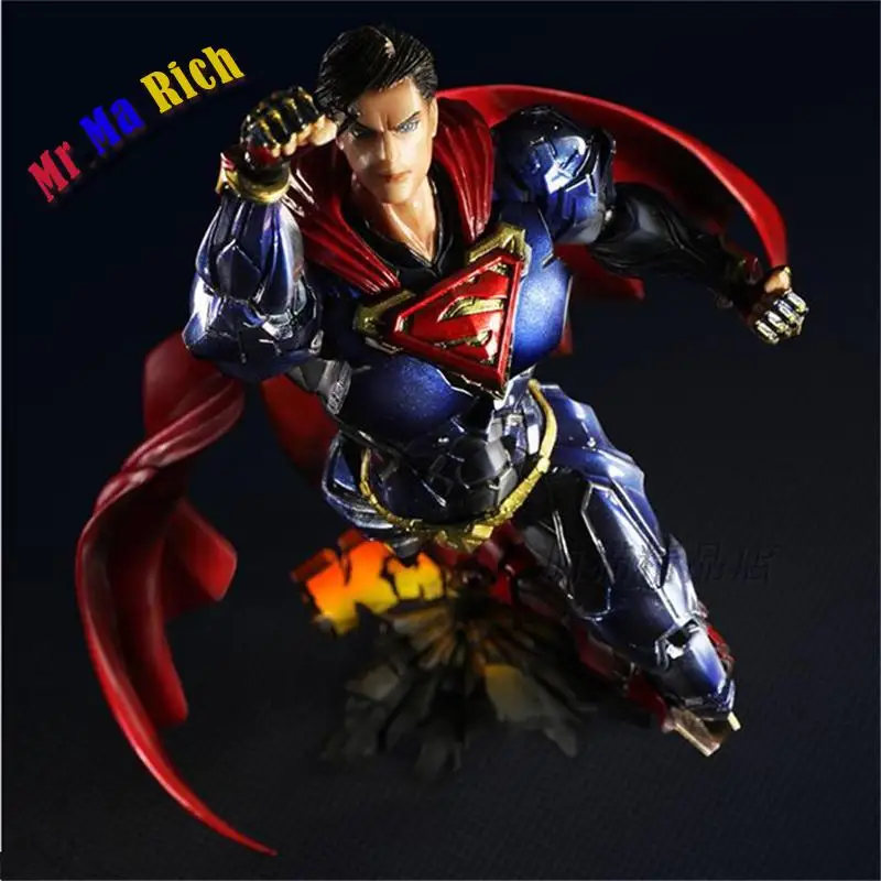  Square Enix Play Arts Kai Dc Comics Superman Brinquedos Pvc Action Figure Collectible Model Doll Ki
